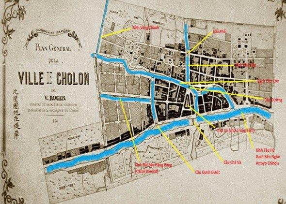 Bản đồ thành phố Chợ Lớn 1874